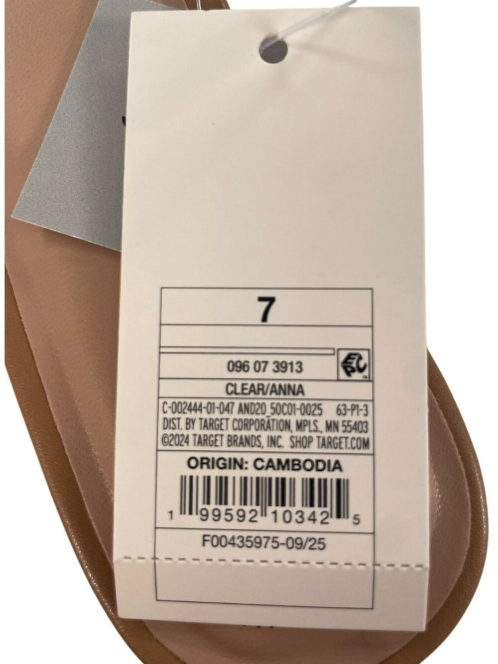A New Day Anna Memory Foam Sandals Clear Comfortable & Lightweight Slip-On Sz 7 - Picture 7 of 10